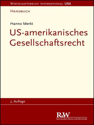 cover image of US-amerikanisches Gesellschaftsrecht